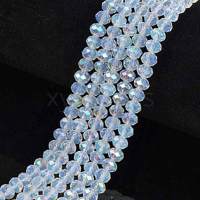 Electroplate Glass Beads Strands EGLA-A034-J10mm-L07-1