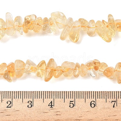 Natural Citrine(Heated) Beads Strands G-K400-A01-5x8-1