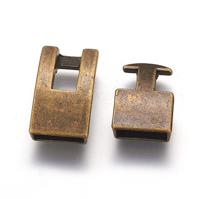 Tibetan Style Snap Lock Clasps MLF11313Y-NF-1