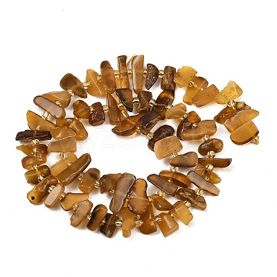 Natural Amber Beads Strands G-P619-A02-01-1