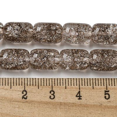 Transparent Crackle Glass Beads Strands GLAA-NH0001-04E-1