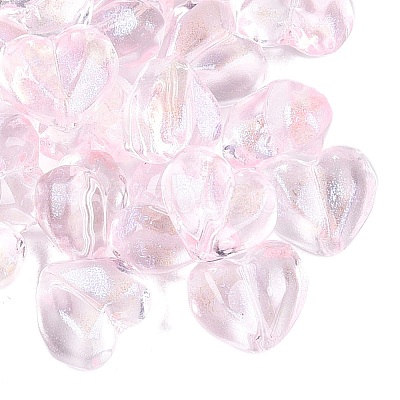 Baking Paint Transparent Glass Beads DGLA-N022-02H-1