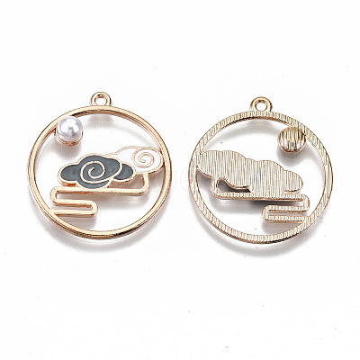 Chinese Style Alloy Pendants LS-RESI-R431-04B-RS-1