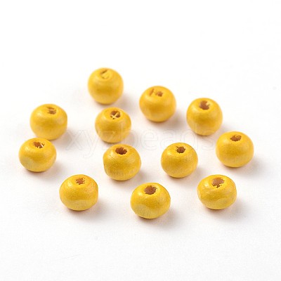 Dyed Natural Wood Beads WOOD-Q006-20mm-03-LF-1