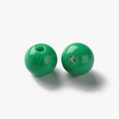 Opaque Acrylic Beads X-MACR-S370-C8mm-24-1