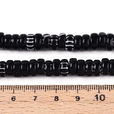 Handmade Millefiori Glass Beads Strands LAMP-T021-27B-02-1