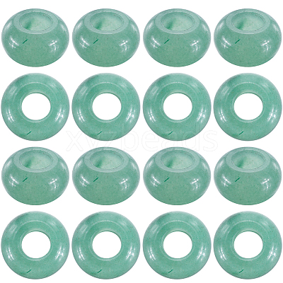 16Pcs Natural Green Aventurine European Beads G-SC0003-03B-1