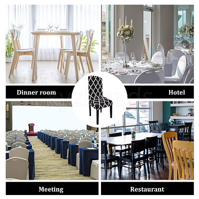 Polyester Elastic Chair Cushion FIND-WH0417-71C-1