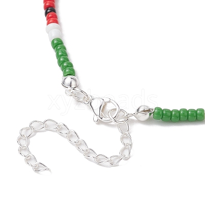 MIYUKI Round Rocailles Beaded Necklaces X1-NJEW-TA00160-1