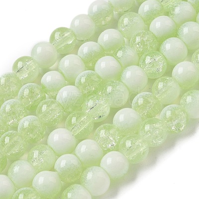 Crackle Glass Beads Strands GLAA-U001-6mm-09-1