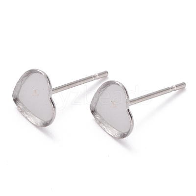 Non-Tarnish 304 Stainless Steel Stud Earring Settings STAS-J032-13-1