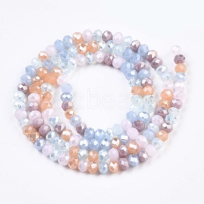 Glass Beads Strands GLAA-T006-16F-1