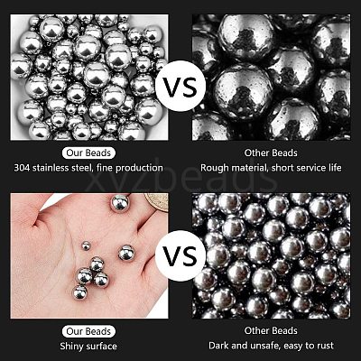 304 Stainless Steel Beads STAS-PH0019-22P-1