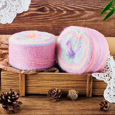 Segment Dyed Knitting Yarn DIY-TAC0033-03I-1