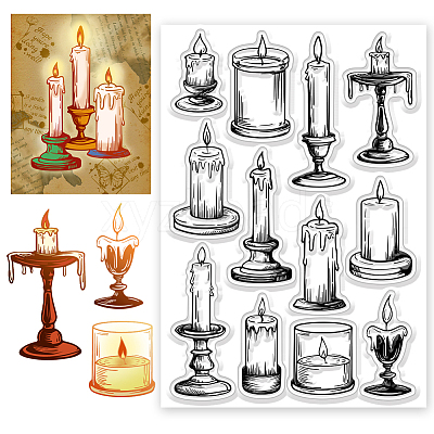 PVC Plastic Clear Stamps DIY-WH0631-0594-1