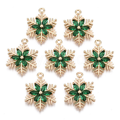 Christmas Brass Glass Pendants X-KK-R111-009-A01-1