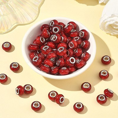 Large Hole Resin European Beads OPDL-R118-04B-1