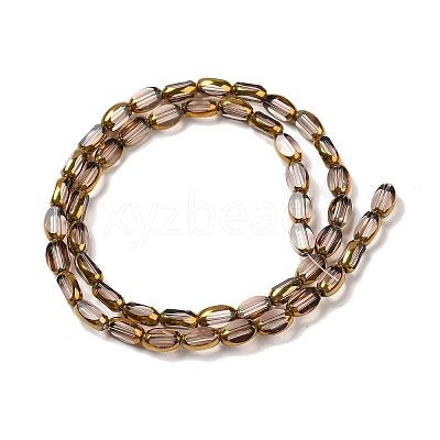 Electroplate Opaque Color Glass Beads Strands EGLA-Q127-A01-02-1
