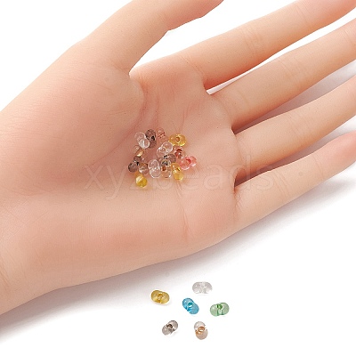 Czech Lampwork Beads/Gold Inlay Color LAMP-YW0001-09-1