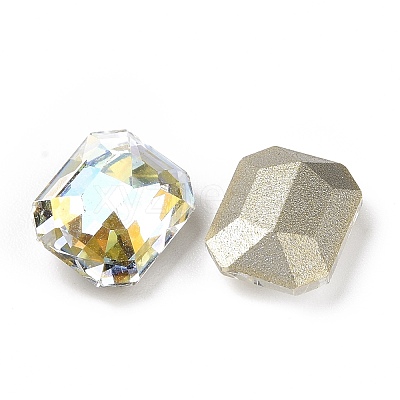 Light AB Style Glass Rhinestone Cabochons RGLA-J018-B-001LA-1