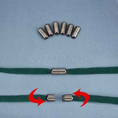 Brass Capsule Lace Lock Buckles KK-PH0001-29B-1