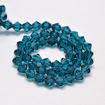 Imitate Austrian Crystal Bicone Glass Beads Strands X1-GLAA-F029-4x4mm-01-1