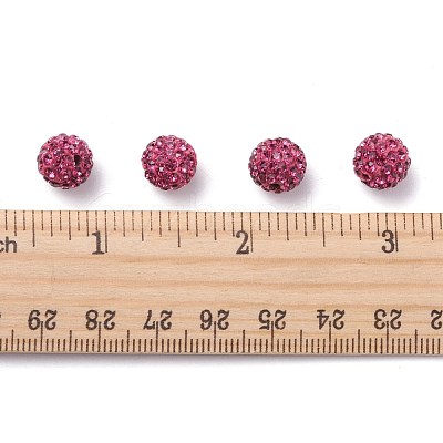 Pave Disco Ball Beads X-RB-A130-10mm-16-1