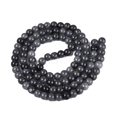 Baking Paint Crackle Glass Beads Strands GLAA-Q106-03A-01-1