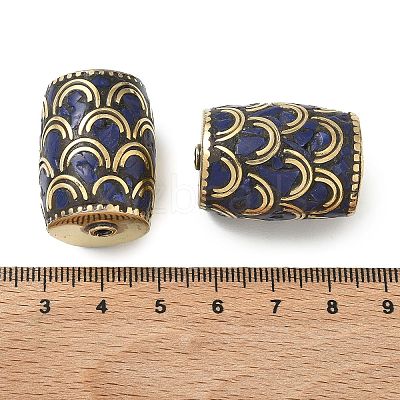 Handmade Tibetan Style Beads KK-Z157-04AG-1