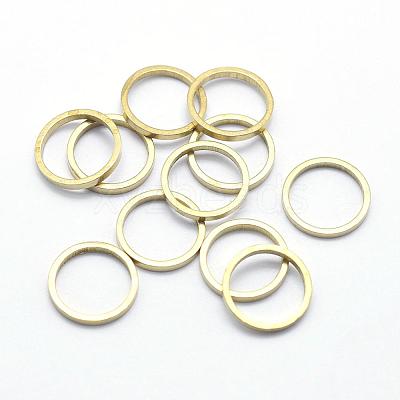 Brass Linking Rings KK-P119-20-10mm-RS-1