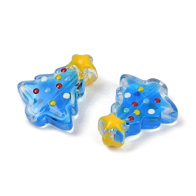 Transparent Glass Enamel Beads LAMP-S070-05E-1