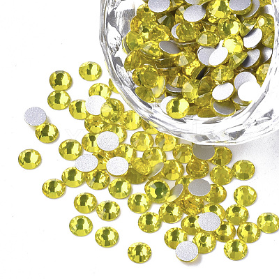 Glass Rhinestone Flat Back Cabochons RGLA-S002-06SS-33-1