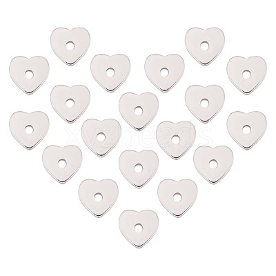 120Pcs 304 Stainless Steel Beads STAS-DC0011-40-1
