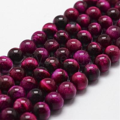Natural Tiger Eye Bead Strands G-D840-54-10mm-04-1