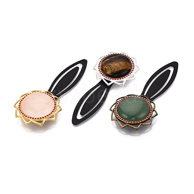 Alloy & Iron Bookmark Cabochon Settings PALLOY-N184-10S-1