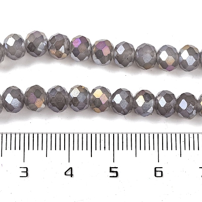 Baking Electroplate Glass Beads Strands DGLA-A039-J10mm-B06-1