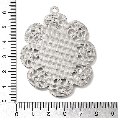 Alloy Pendant Cabochon Settings PALLOY-CJX88-P-LF-1