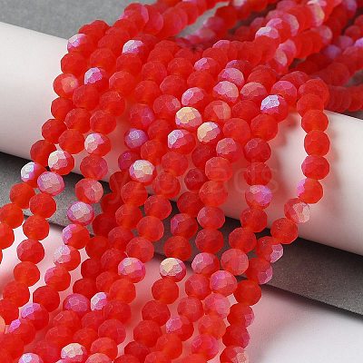 Transparent Glass Beads Strands X1-EGLA-A034-T4mm-MB01-1