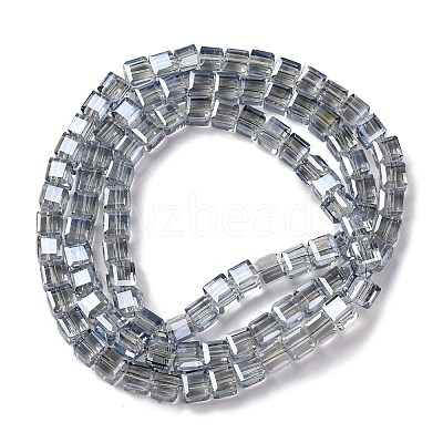 Electroplate Glass Beads Strands EGLA-H108-01A-PL05-1