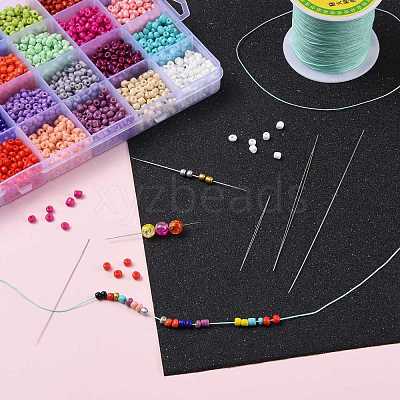 Iron Big Eye Beading Needles TOOL-R095-01-1