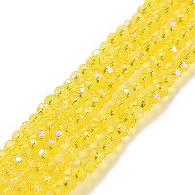 Electroplate Glass Beads Strands EGLA-A034-T1mm-L02-1