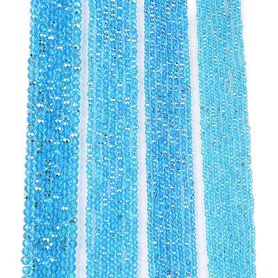 Electroplate Glass Beads Strands EGLA-A044-T6mm-L08-1