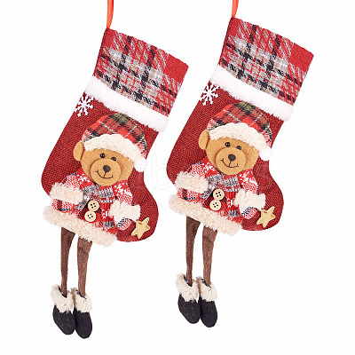 Christmas Theme Non-woven Fabrics Bags ABAG-TAC0001-16B-1