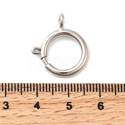 Brass Spring Ring Clasps KK-D407-20P-F-1
