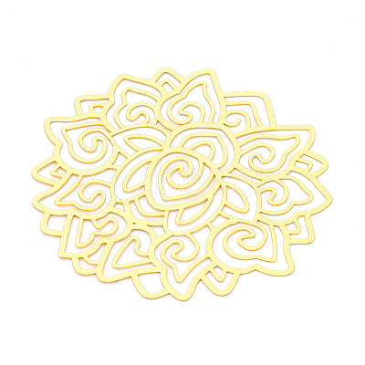 Brass Cabochons KKC-T003-04G-1