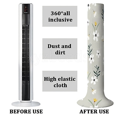 Cloth Tower Fan Dust Cover AJEW-WH20020-074E-1