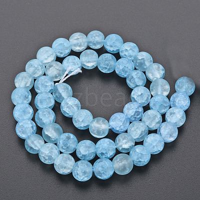 Crackle Glass Beads Strands GLAA-S192-D-008C-1