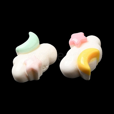 Cartoon Opaque Resin Cabochons RESI-C039-04B-1