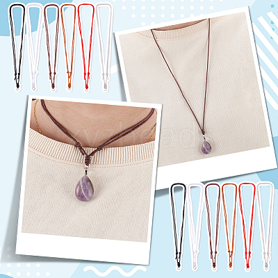 30Pcs 6 Colors Adjustable Nylon Thread Necklaces Making AJEW-PH01642-1