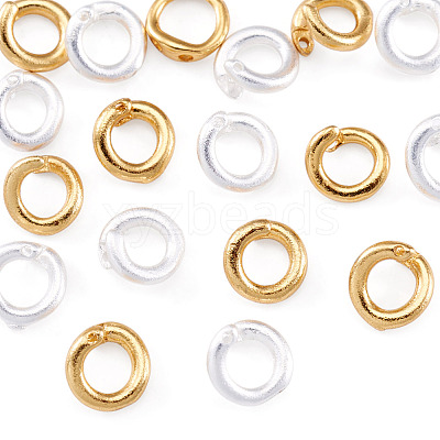 20Pcs 2 Colors Brass Open Jump Rings KK-TA0008-83-1